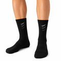 Sportsocken 43-46 Schwarz aus Textil mit geripptem Schaft