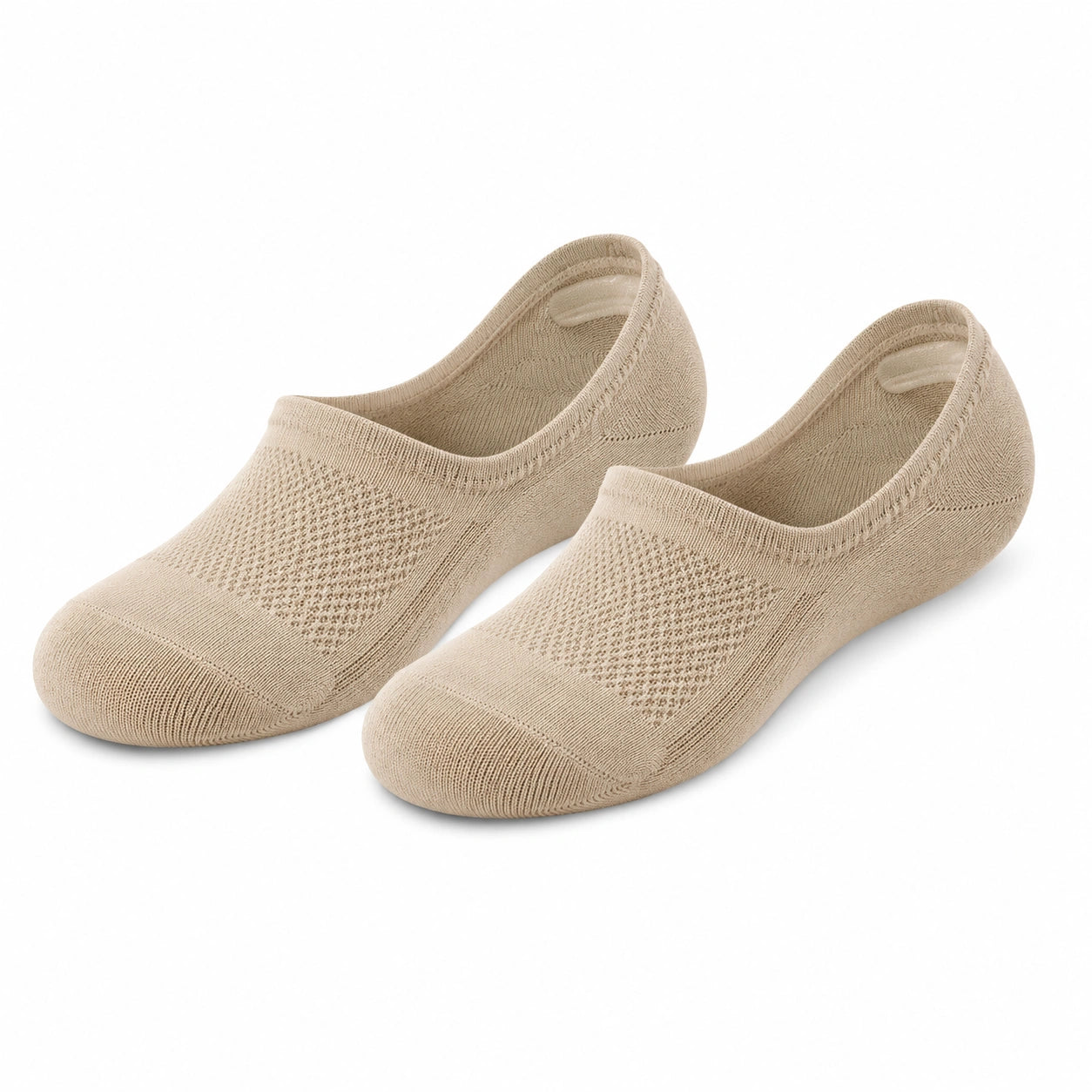 Füßlinge Größe 35-38 aus Textil Beige für Alltag atmungsaktiv
