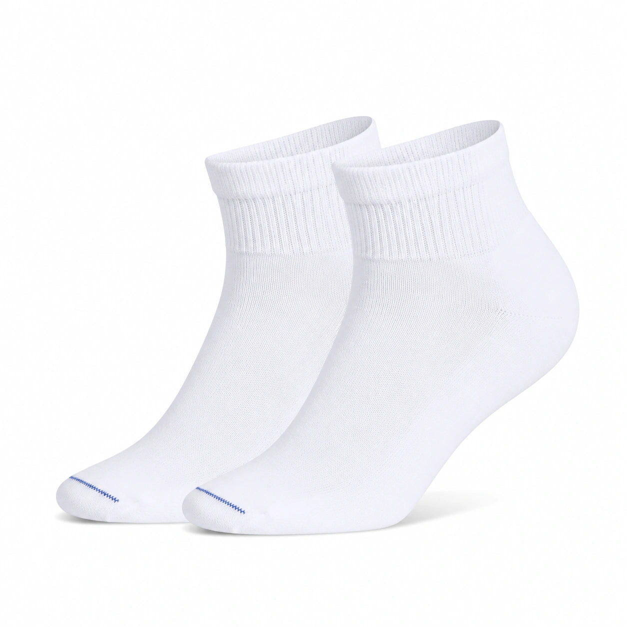 Socken 43-46 aus Textil Weiß für Alltag gerippt