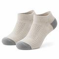 Sneakersocken 35-38 aus Textil Beige Grau atmungsaktiv