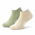 Kurzsocken 39-42 aus Textil in Grün Beige mit geripptem Sportstil