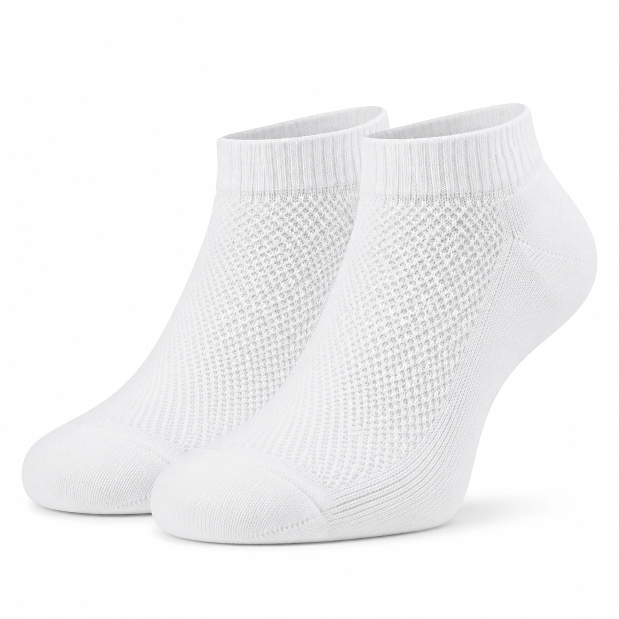 Sneakersocken 39-42 aus Textil in Weiß atmungsaktiv für Alltag und Sport